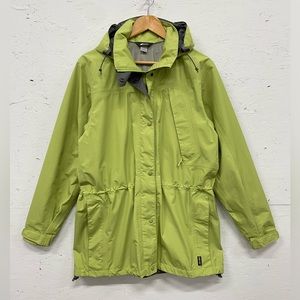 MEC Gore-Tex Hooded Green Jacket, Size M